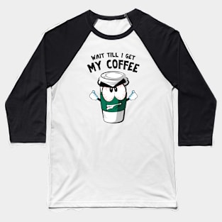 Coffee Addict Baseball T-Shirt